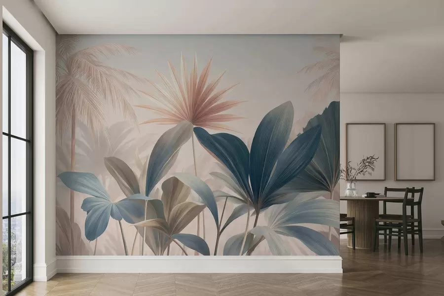 Wall Mural Photo Wallpaper Intertwining tropical leaves w05251
