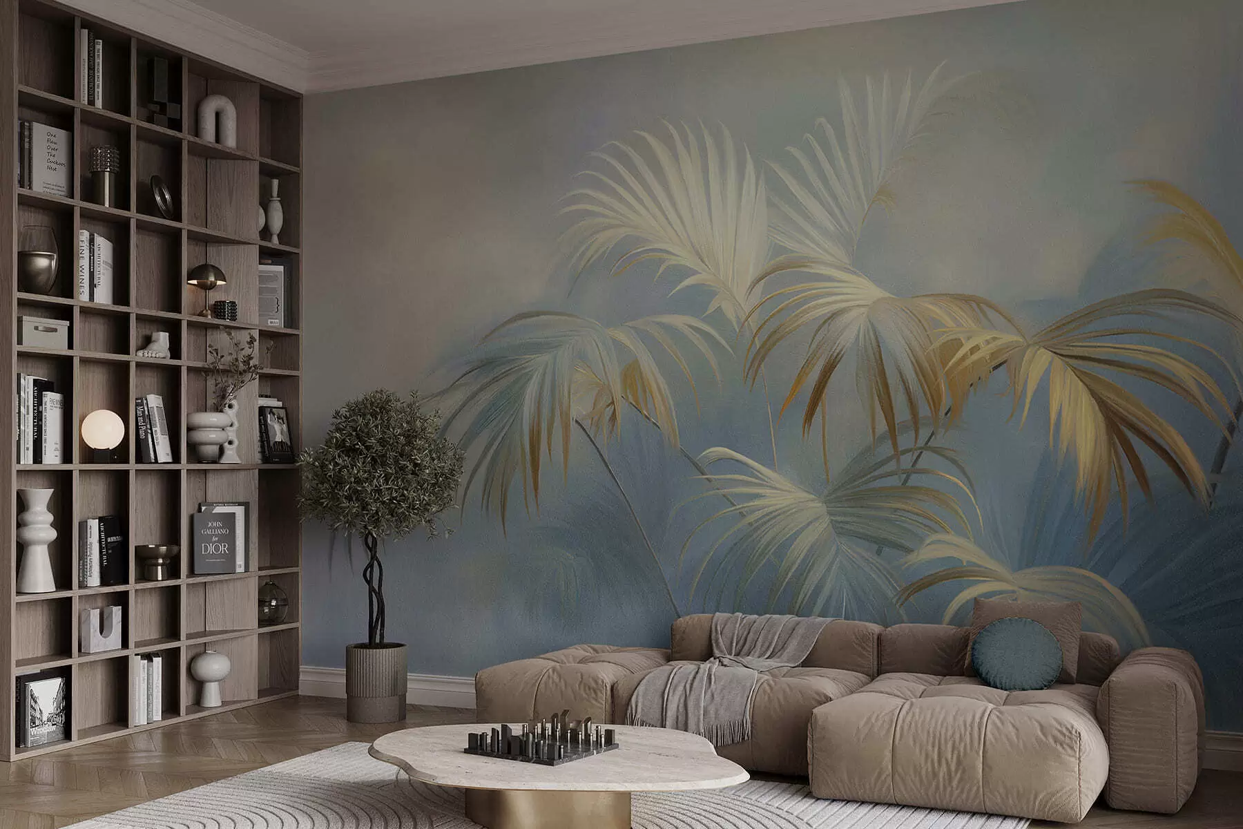 Wall Mural Photo Wallpaper Elegant leaves w05255