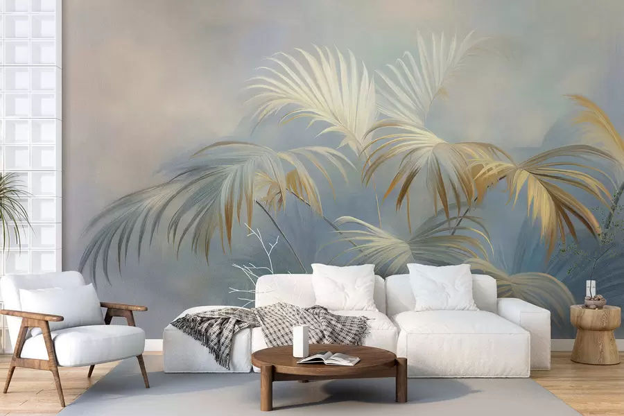 Wall Mural Photo Wallpaper Elegant leaves w05255