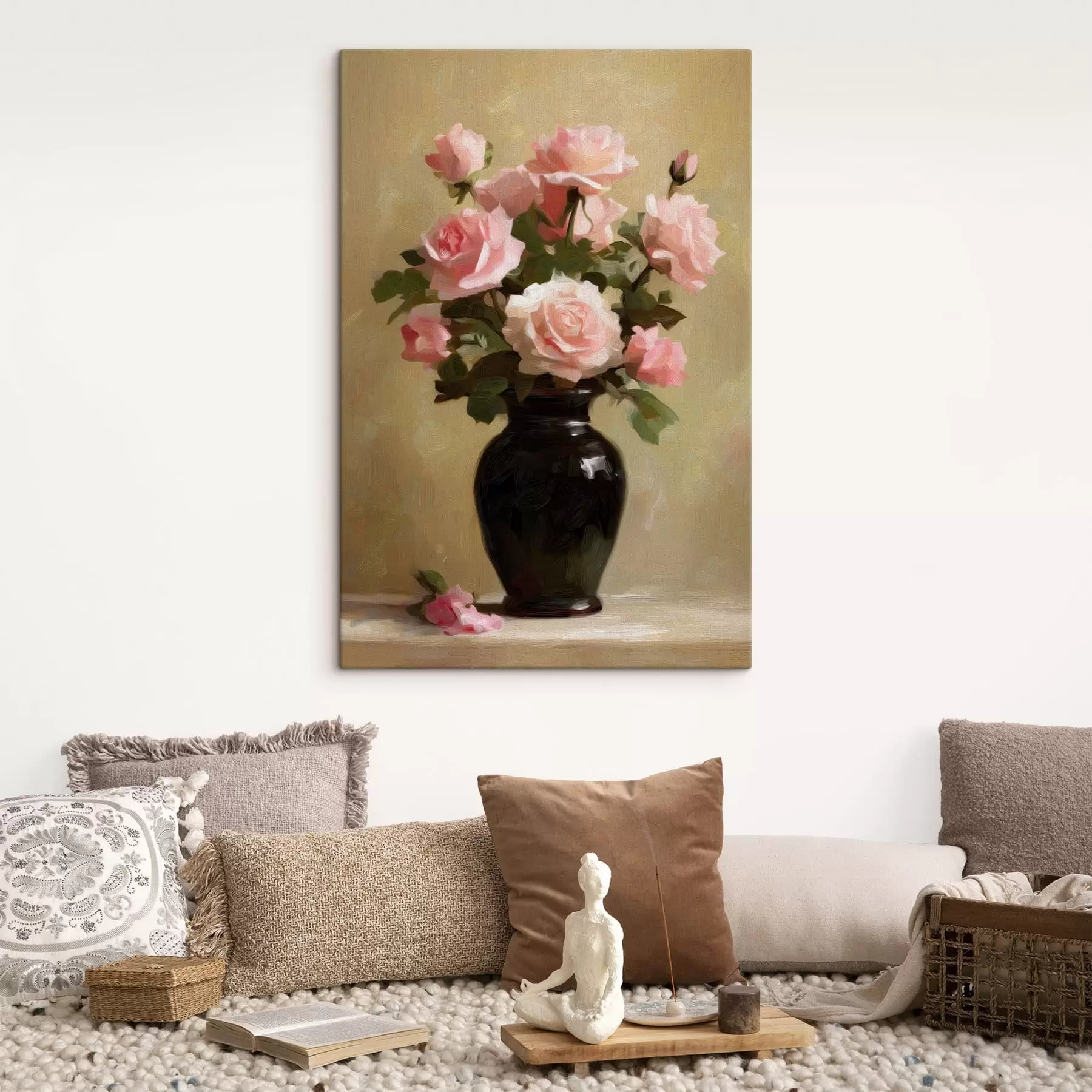 wall murals Vase with roses s48125