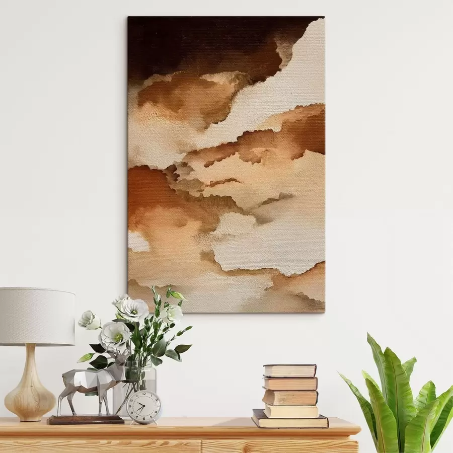 murales Composición abstracta en capas de acuarela s48070