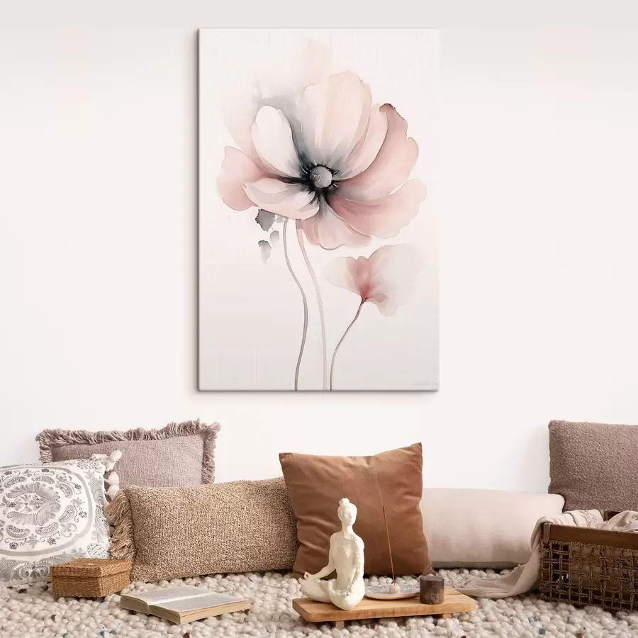 wall murals delicate watercolor flower s48074
