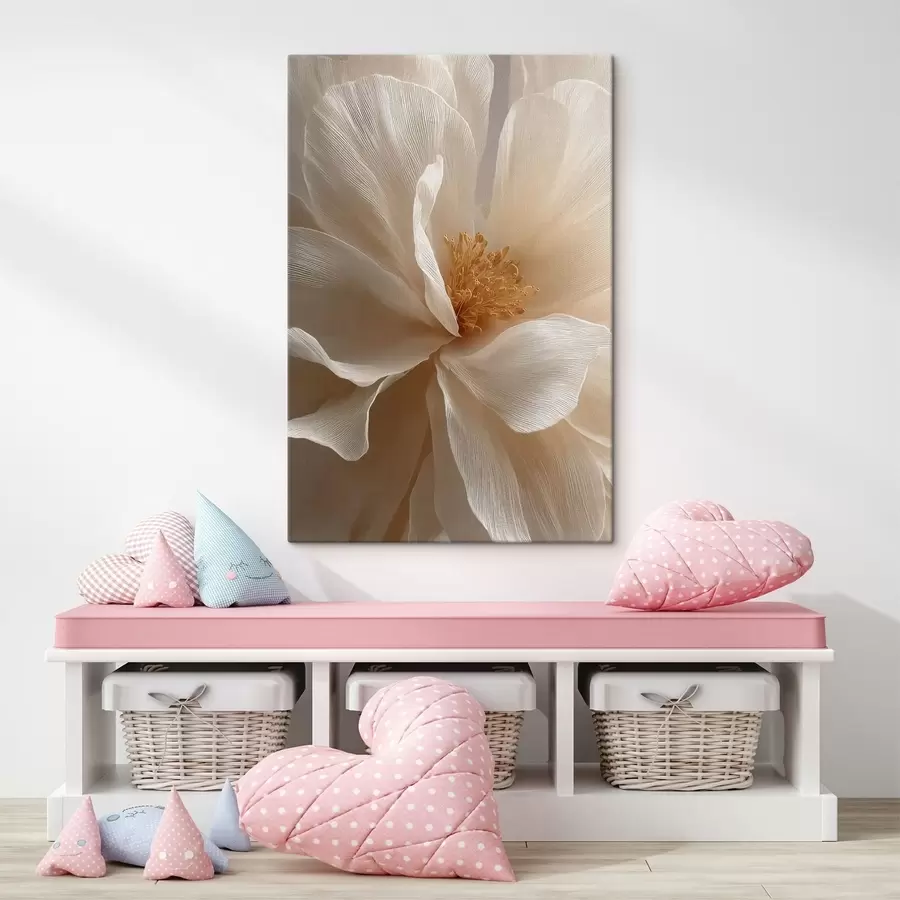 murales Composición floral macro en tonos cálidos. s48120