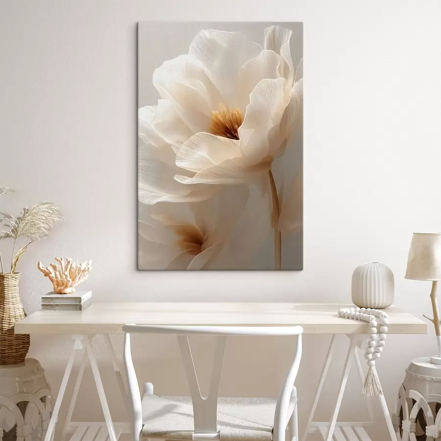 murales Composición floral macro en tonos cálidos. s48121