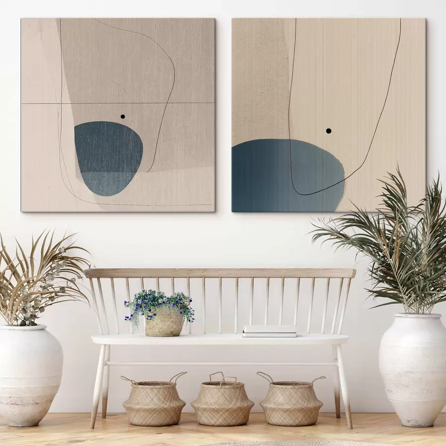 murales Abstracto minimalista con línea m30082