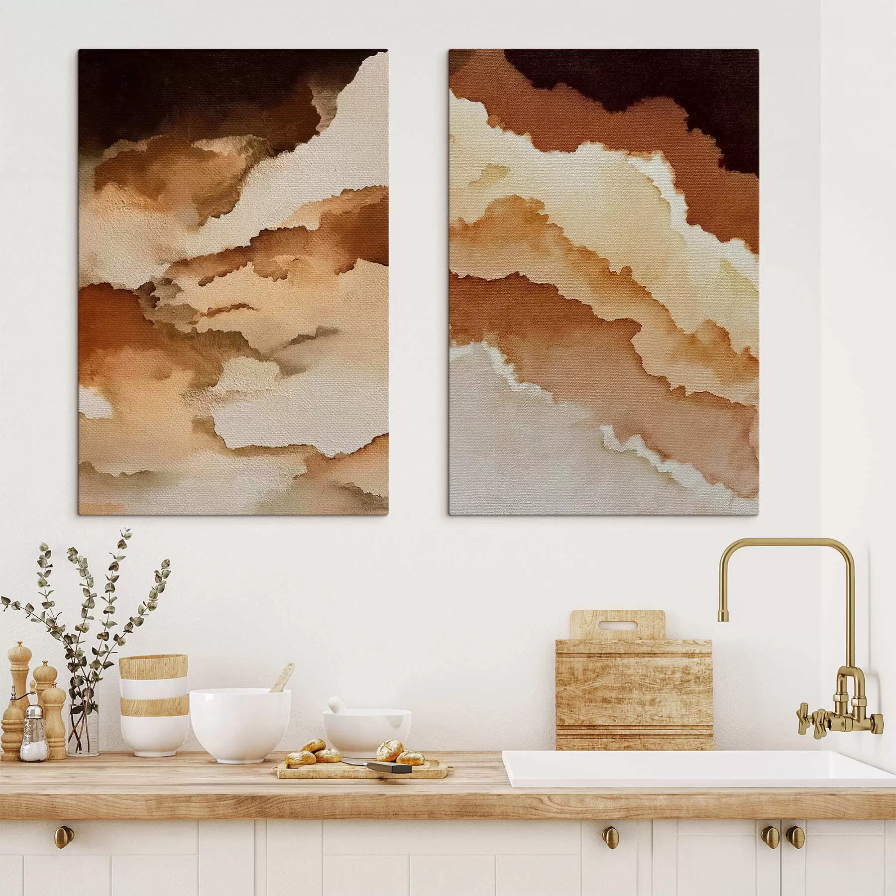 wall murals Warm Brown Abstract m30086