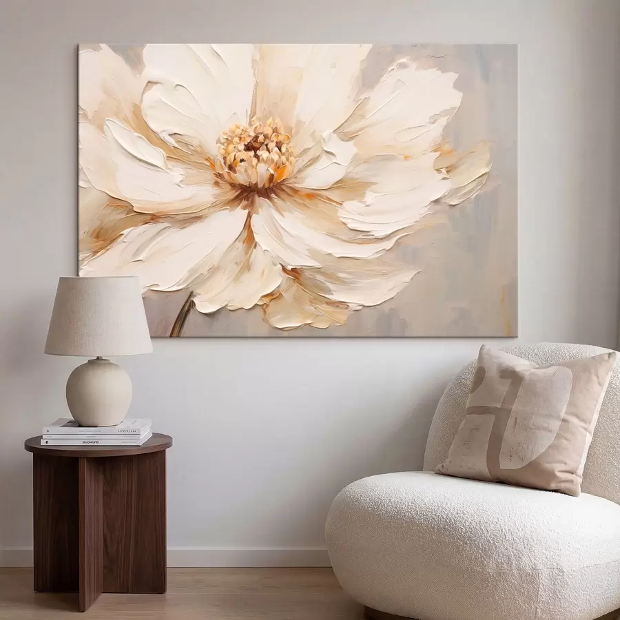 murales Primer plano de una flor de textura ligera s48092