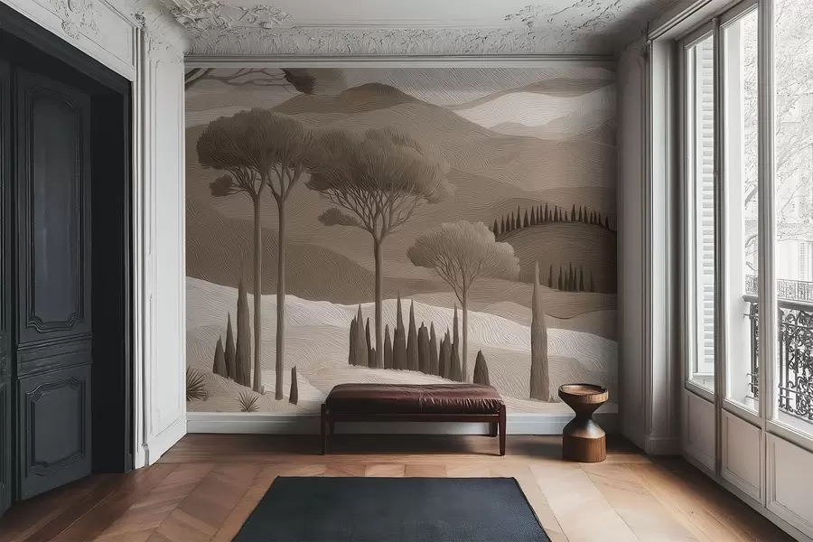 wall murals Landscape in oil paint style w05258v1