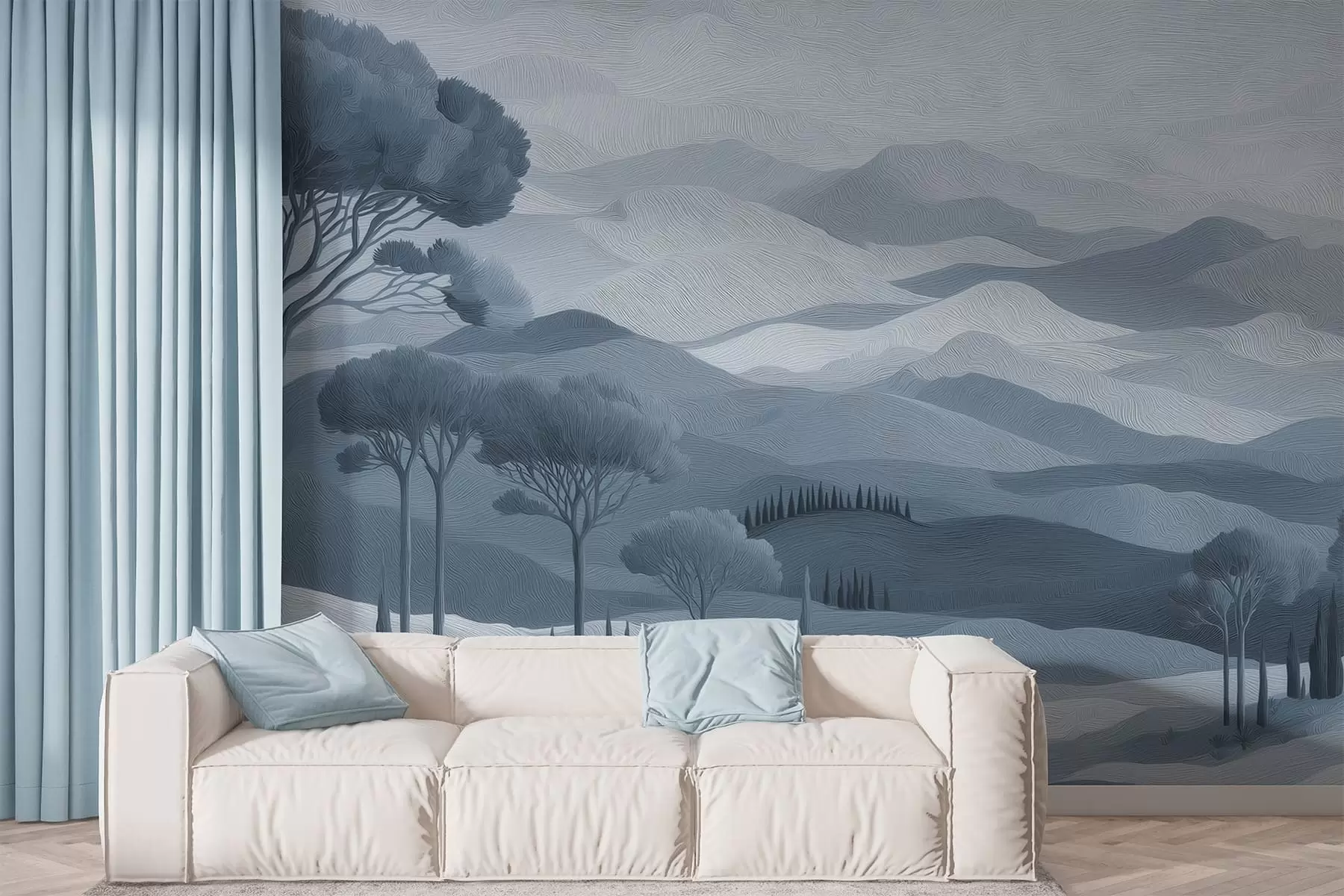murales Paisaje en estilo pintura al óleo w05258v2