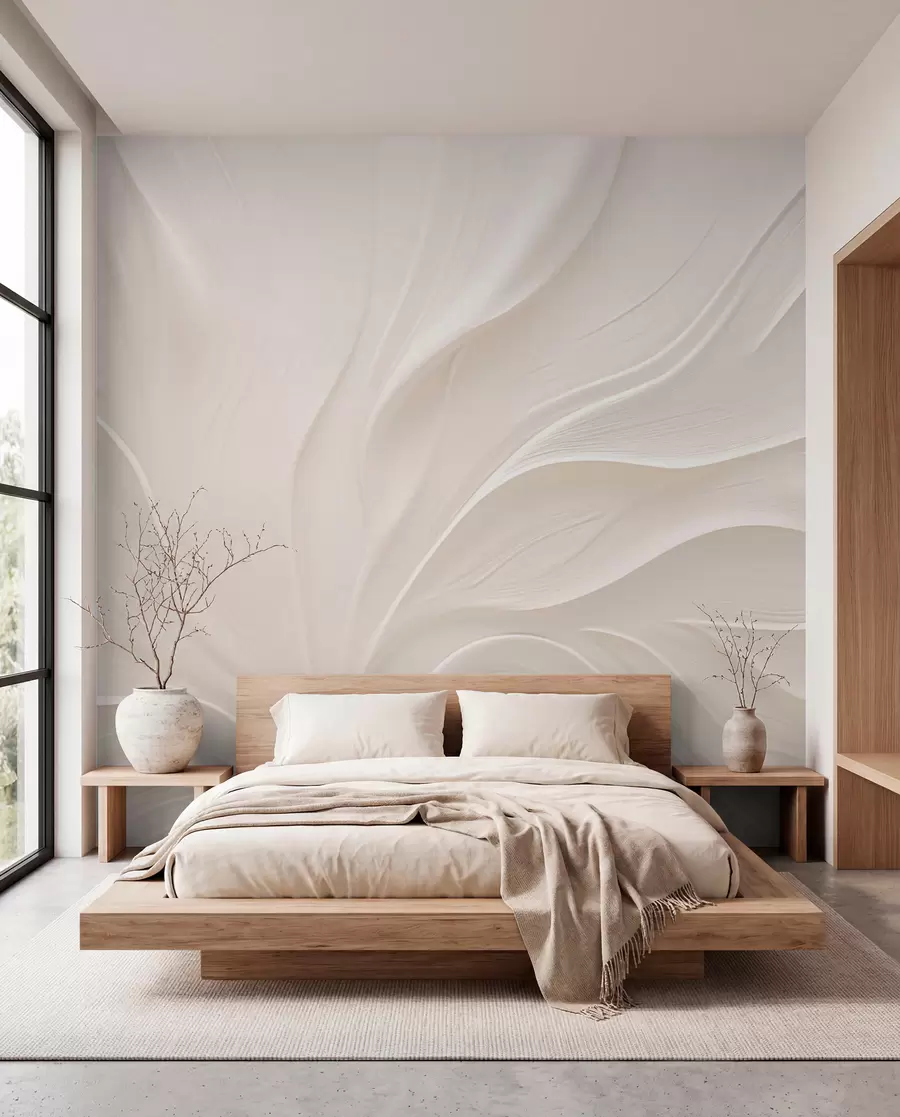 Wall Mural Photo Wallpaper Delicate translucent leaves on a branch w05267