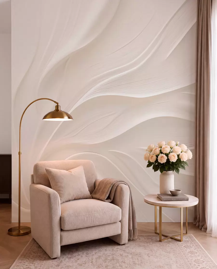 Wall Mural Photo Wallpaper Delicate translucent leaves on a branch w05267