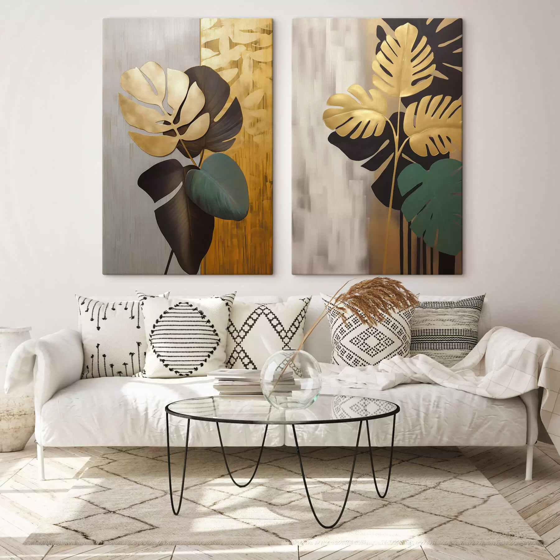 wall murals Tropical leaves m30067