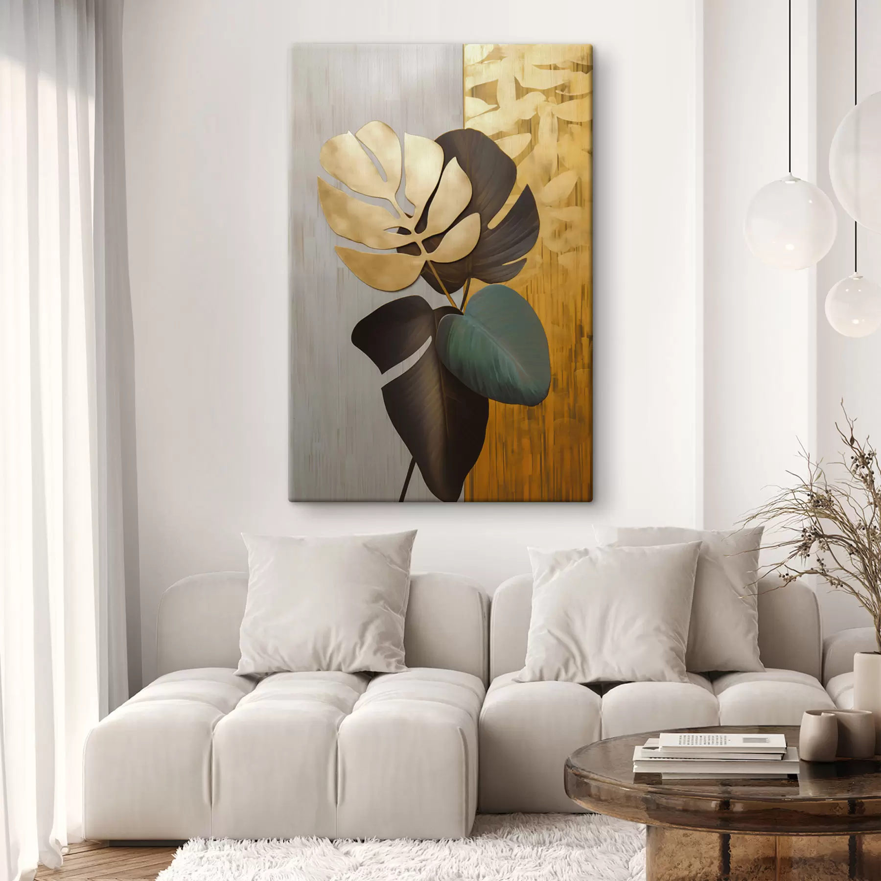 wall murals Tropical leaves s47783