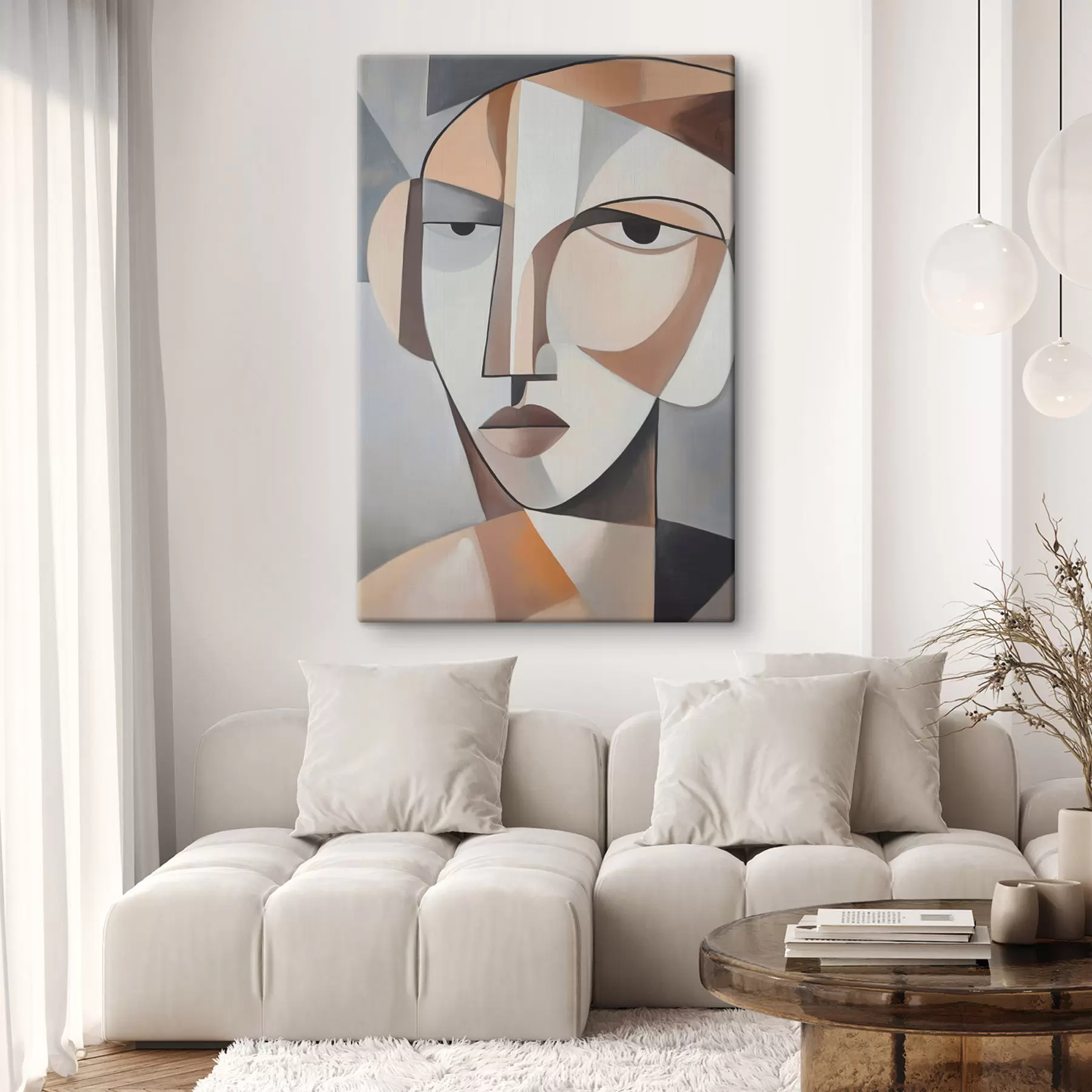 wall murals A modern cubist portrait s48012