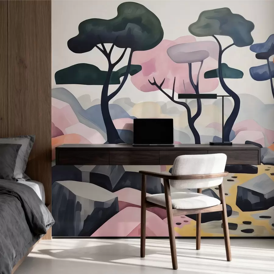 wall murals Fairy trees w05284