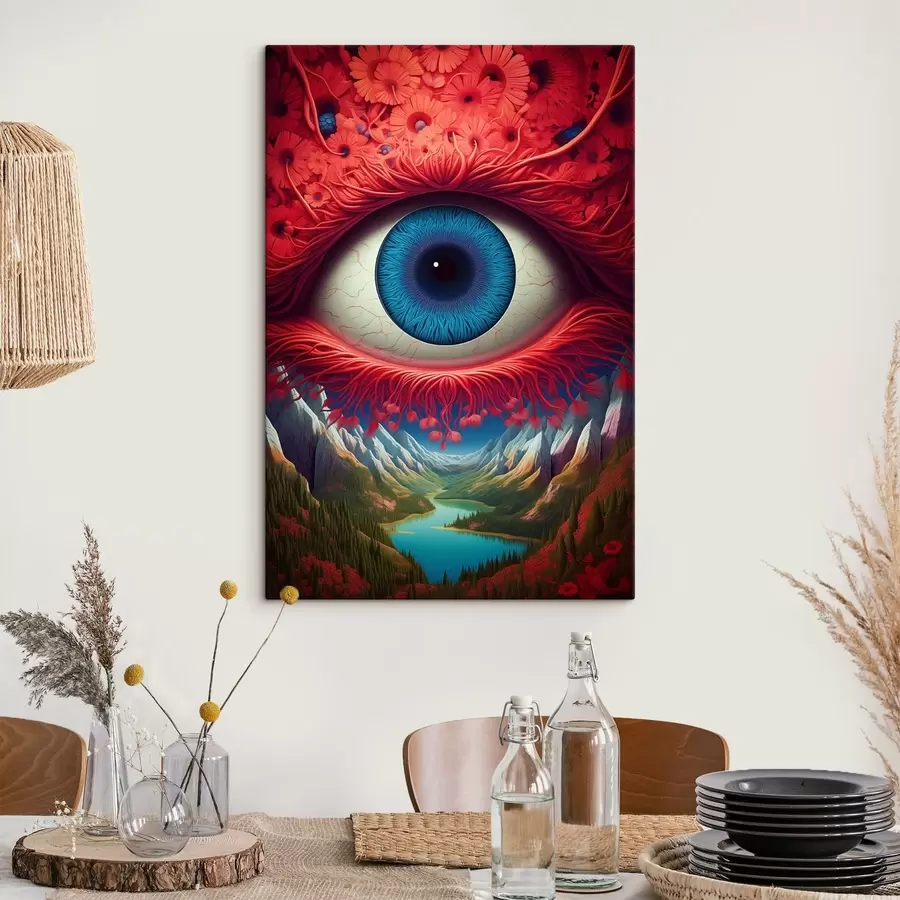 wall murals Psychedelic eye s48144