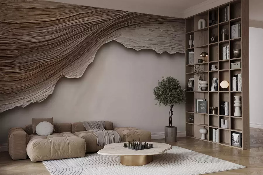 wall murals Wooden relief w05273