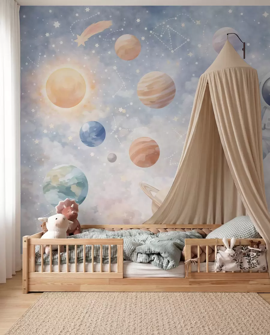 murales Viaje del pequeño astronauta w05233