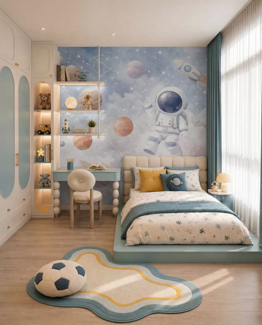 murales Viaje del pequeño astronauta w05233