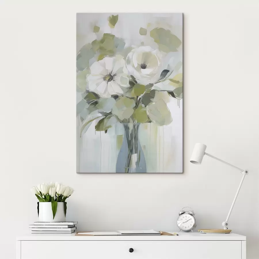 wall murals Flowers in a vase imitation painting s48167
