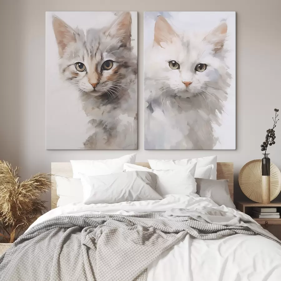 murales Pintura imitación gato m30119