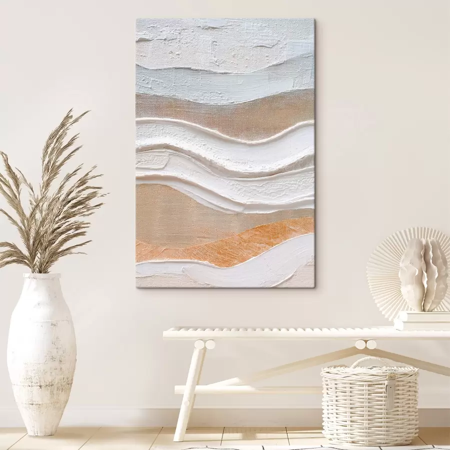 murales Composición texturizada con pinceladas audaces en un estilo minimalista. s47965