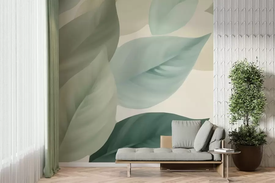 peintures murales Grandes feuilles w05107