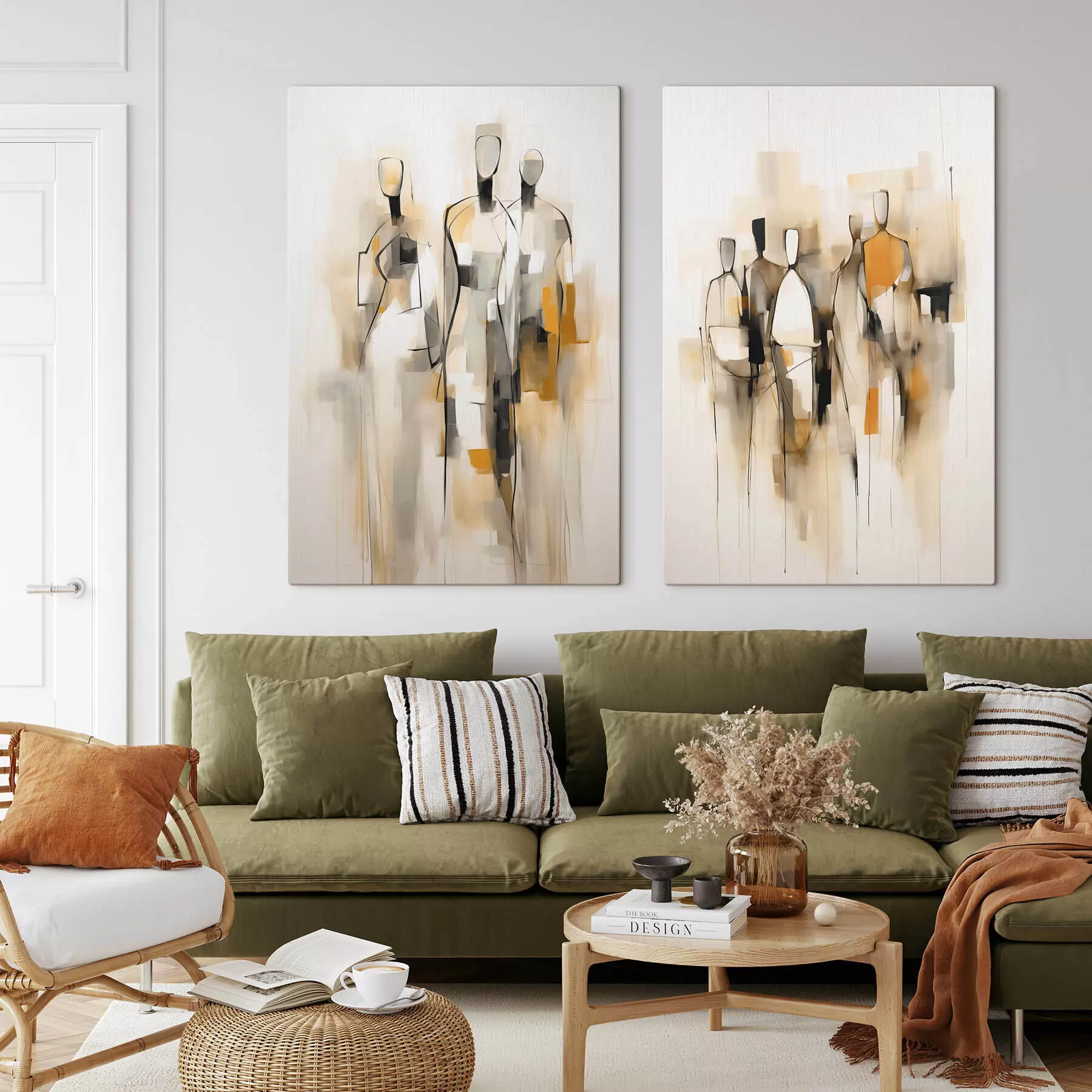 wall murals Abstract silhouettes m30125