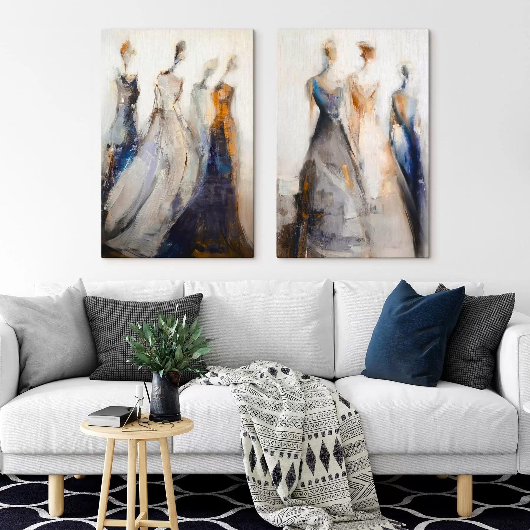 murales Elegantes siluetas femeninas abstractas m30129
