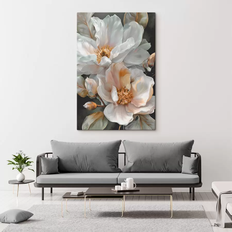 wall murals Large flowers s48217