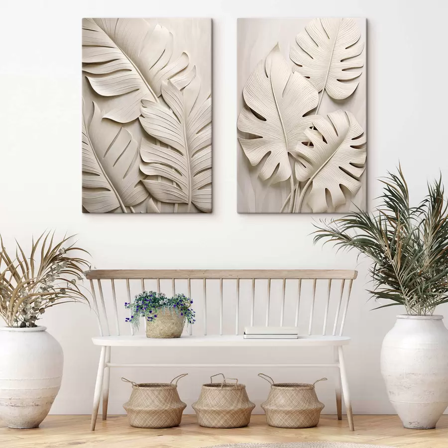 murales hojas de monstera m30159