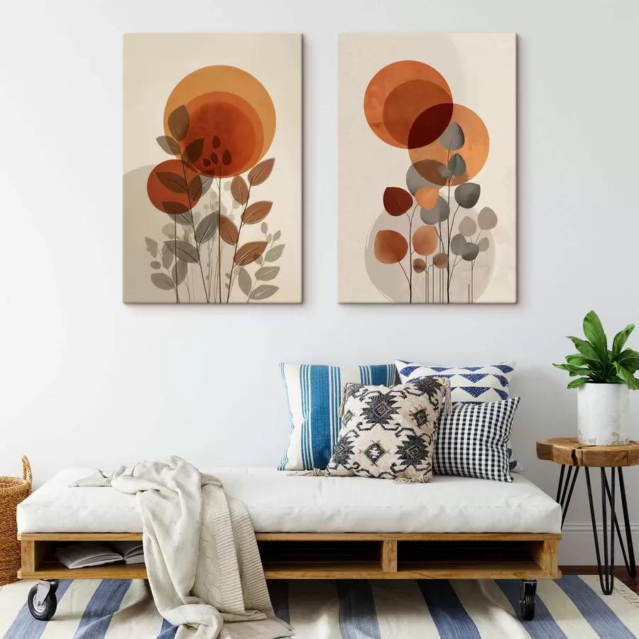 murales Hojas abstractas m30158