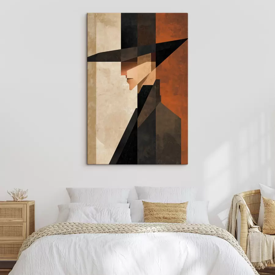 murales Retrato abstracto geométrico s48230