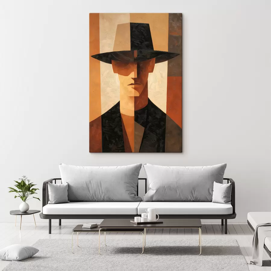 murales Retrato abstracto geométrico s48231