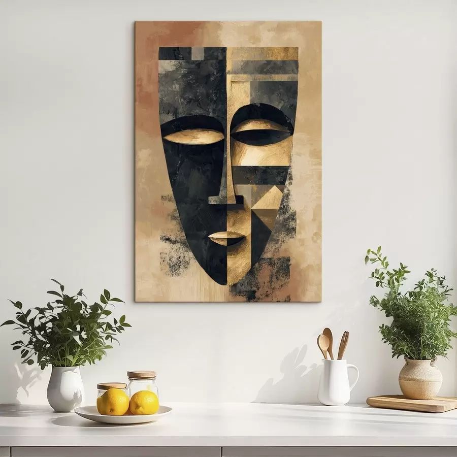 wall murals Abstract face s48248