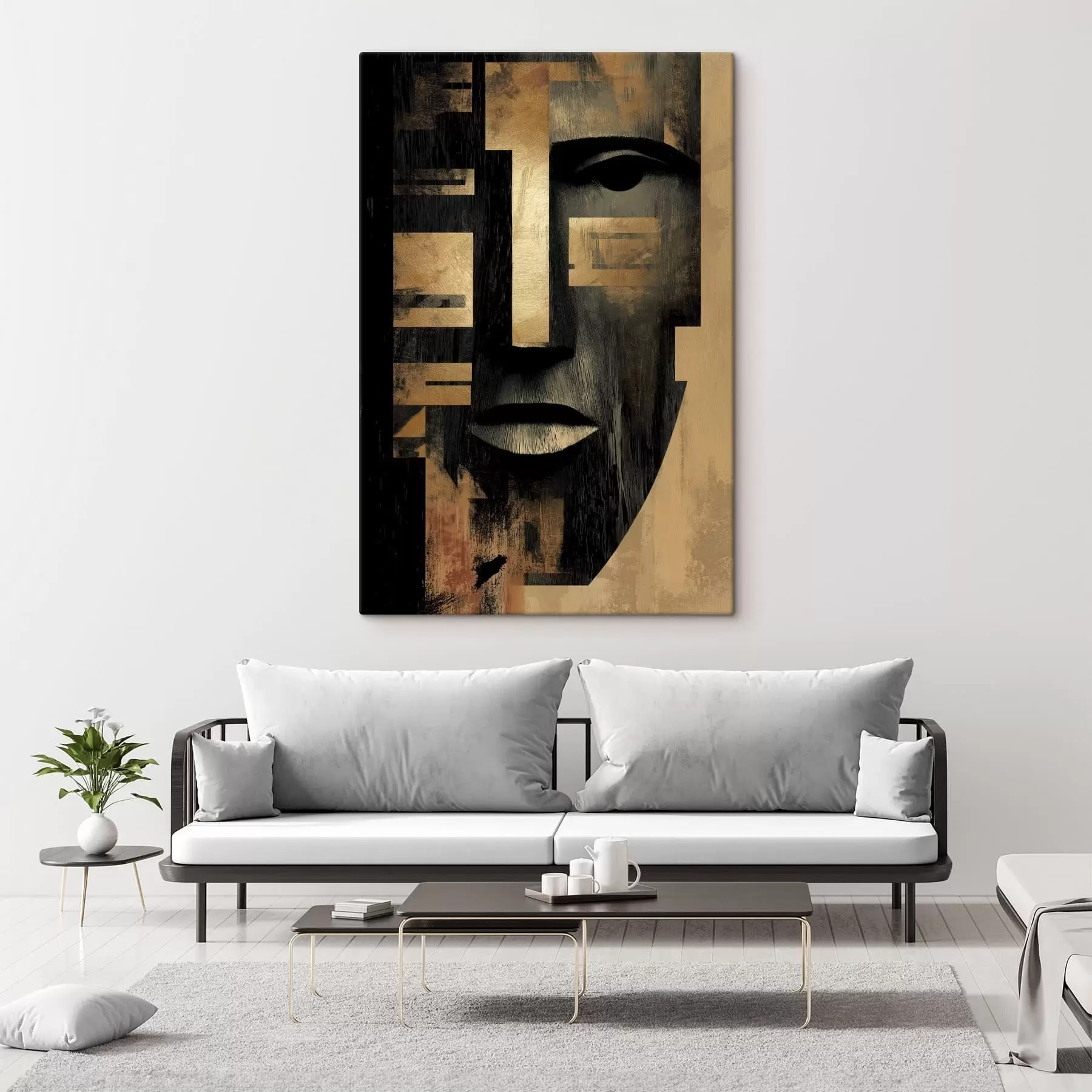 wall murals Abstract face s48249