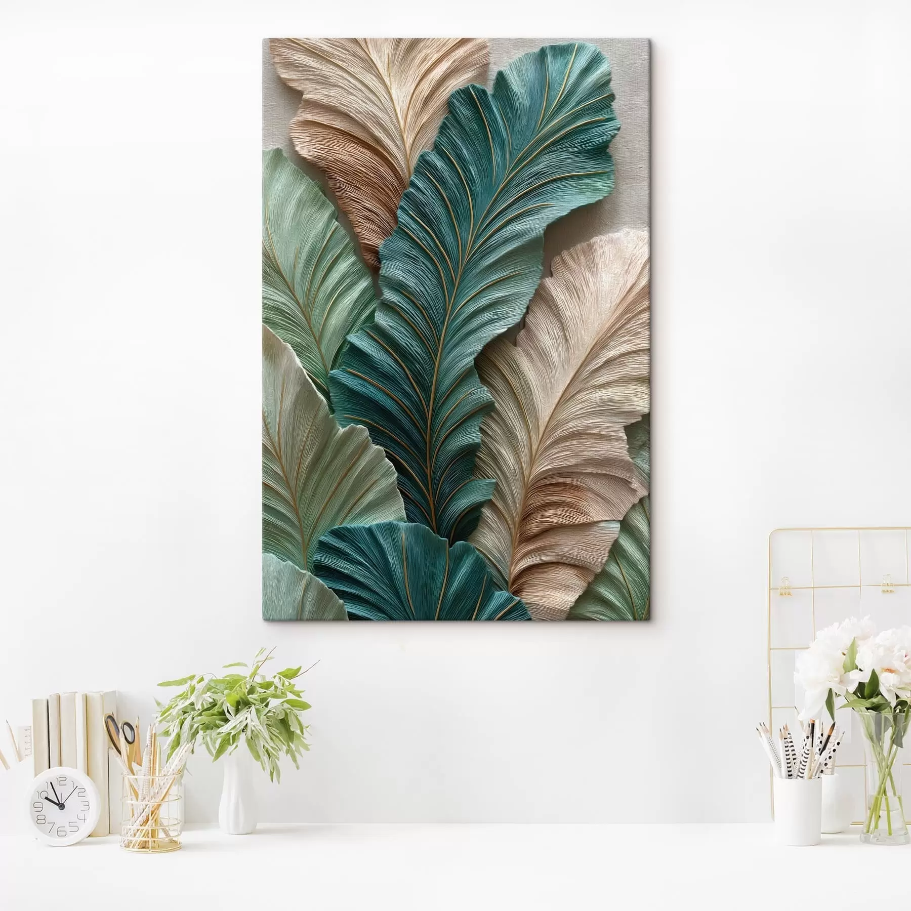 wall murals Leaves s48258