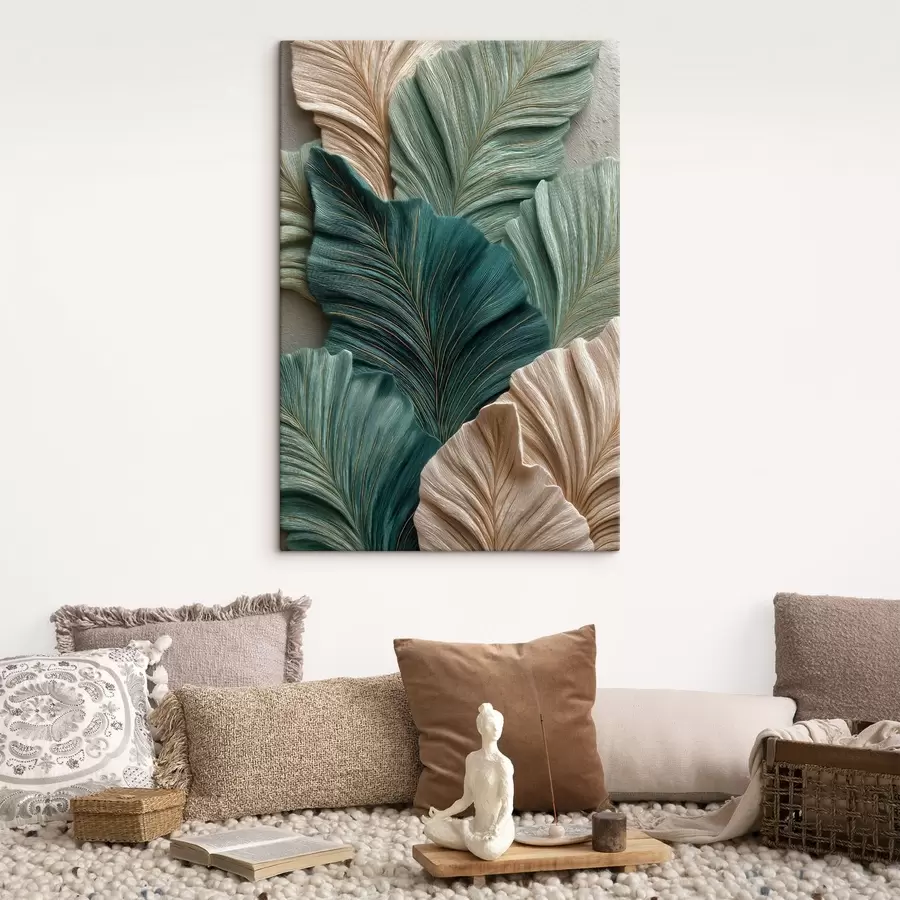 wall murals Leaves s48259