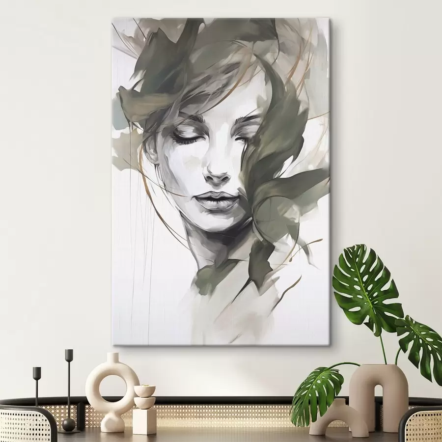 wall murals Abstract female portrait s48270
