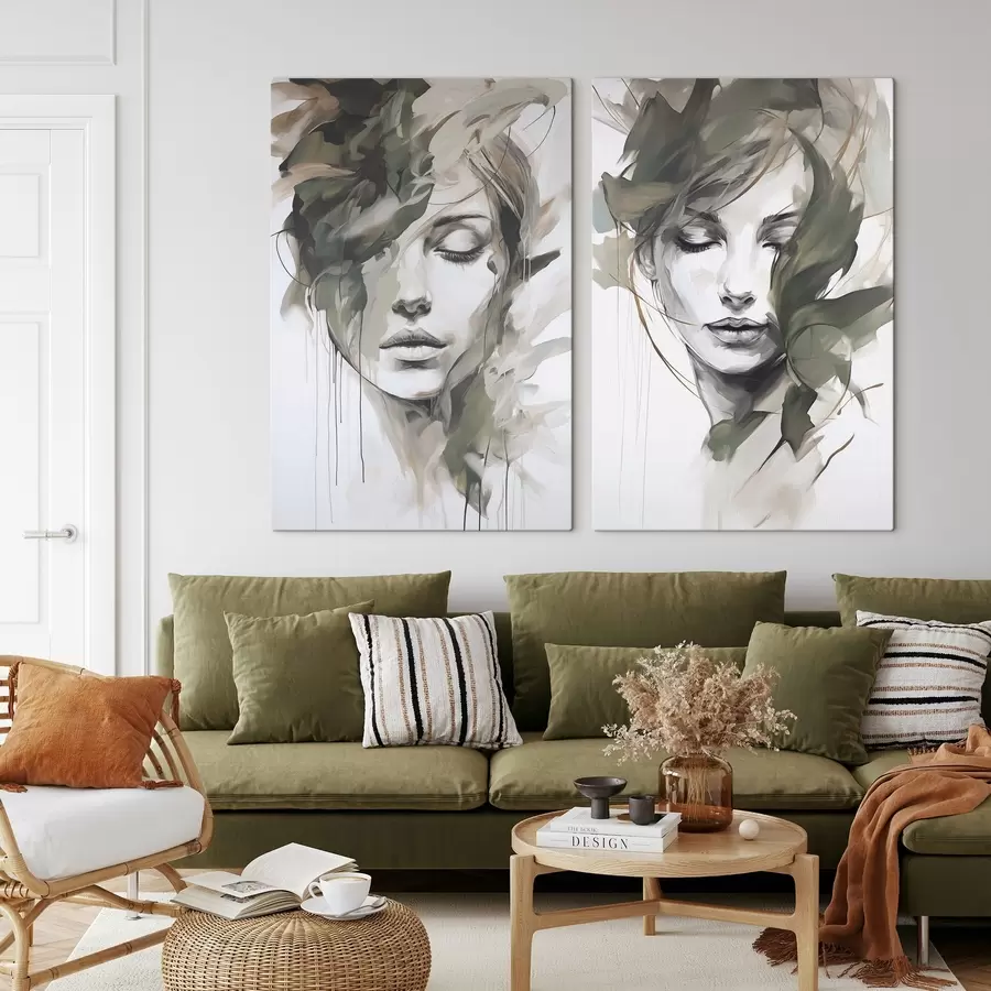 wall murals Abstract female portrait m30169
