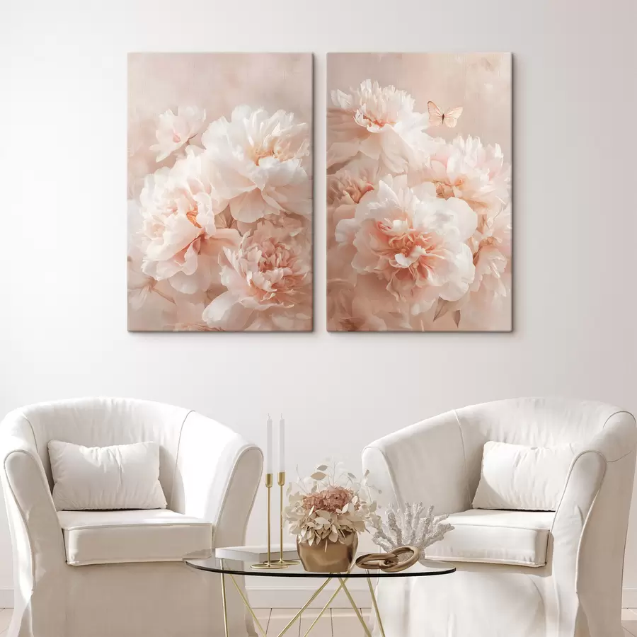wall murals lush pink peonies m30171