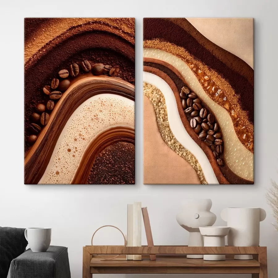 wall murals coffee layers m30174