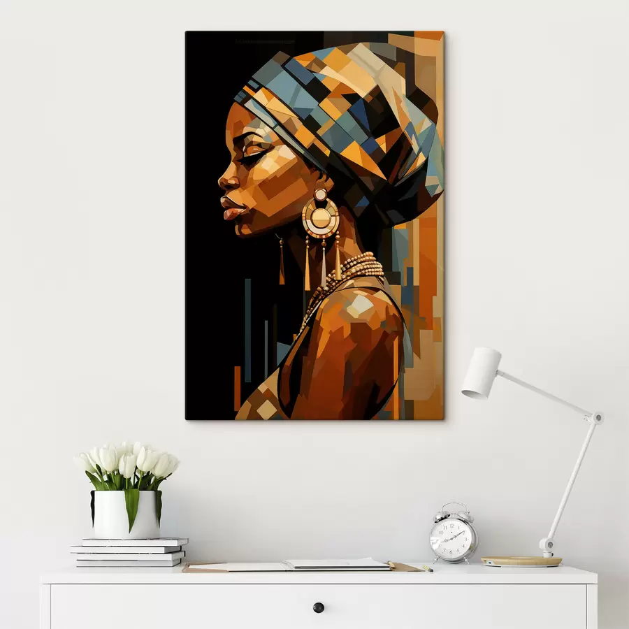 murales Retrato abstracto de una mujer s48299