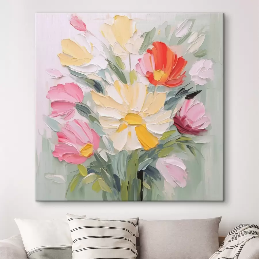 wall murals Bouquet imitation of painting s48316