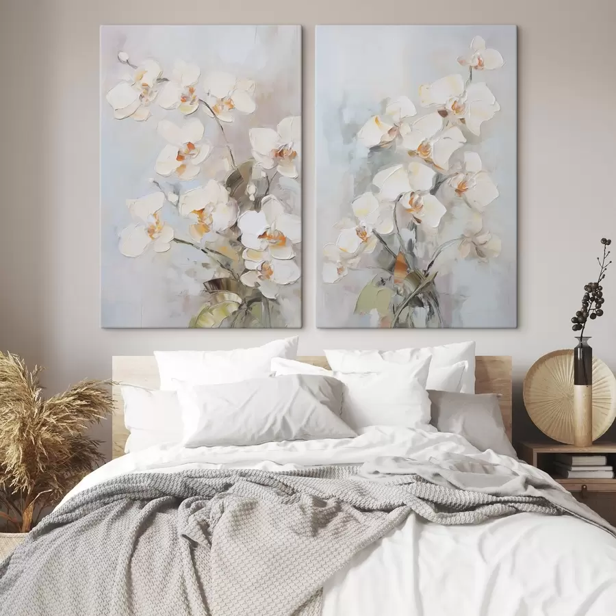 murales Pintura imitación orquídeas m30187