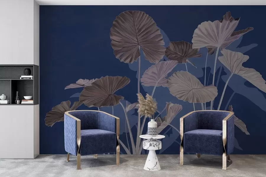 Wall Mural Photo Wallpaper Garden of painted lotuses w05364