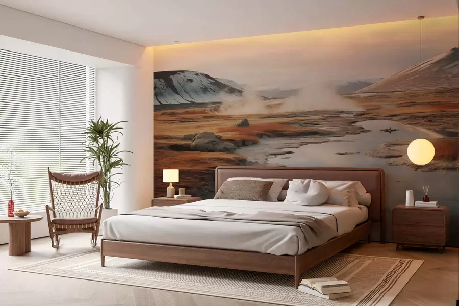 Wall Mural Photo Wallpaper River valley w05365