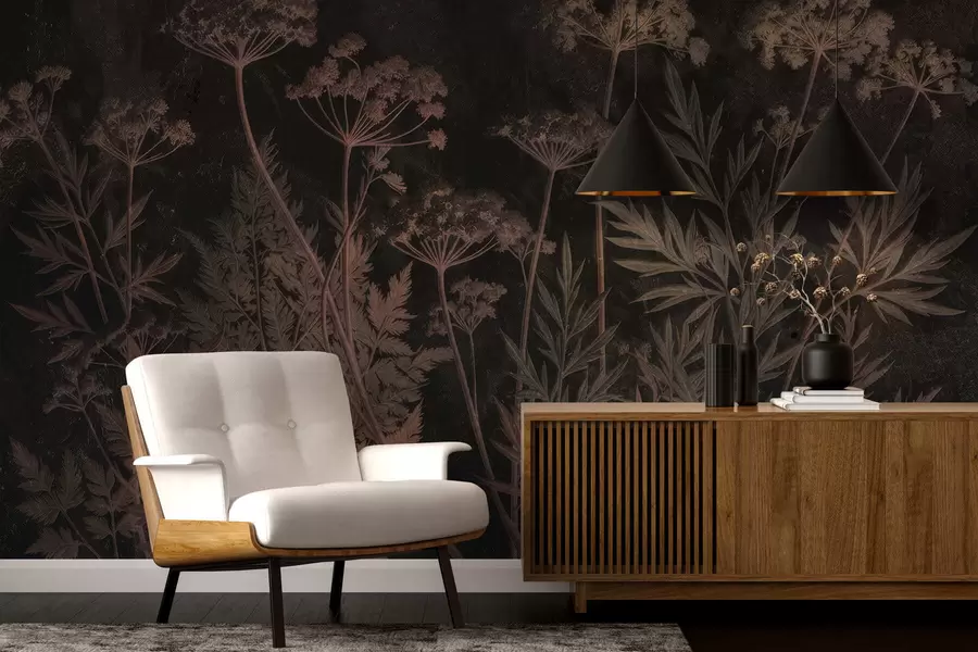 Wall Mural Photo Wallpaper Intertwined everlasting flowers w05369v1