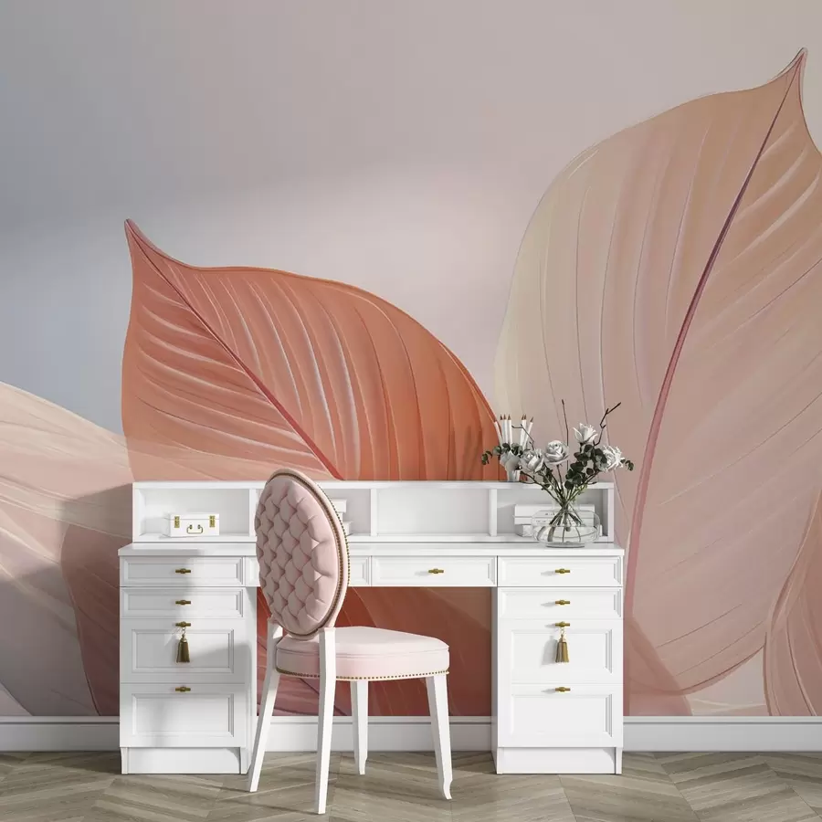 Wall Mural Photo Wallpaper Dance of large leaves w05283