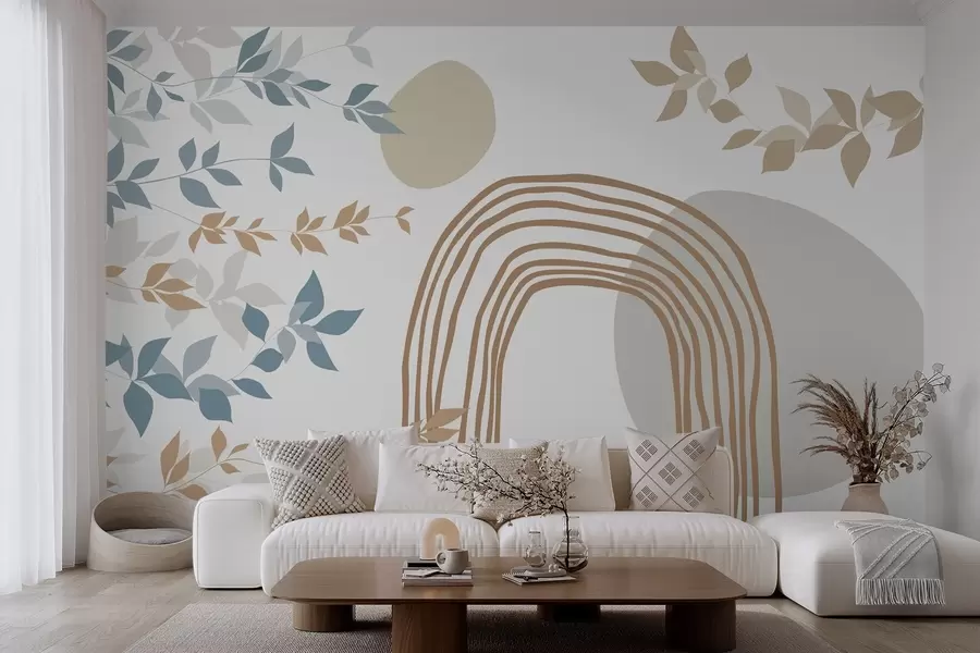 Wall Mural Photo Wallpaper Abstraction and foliage w05373